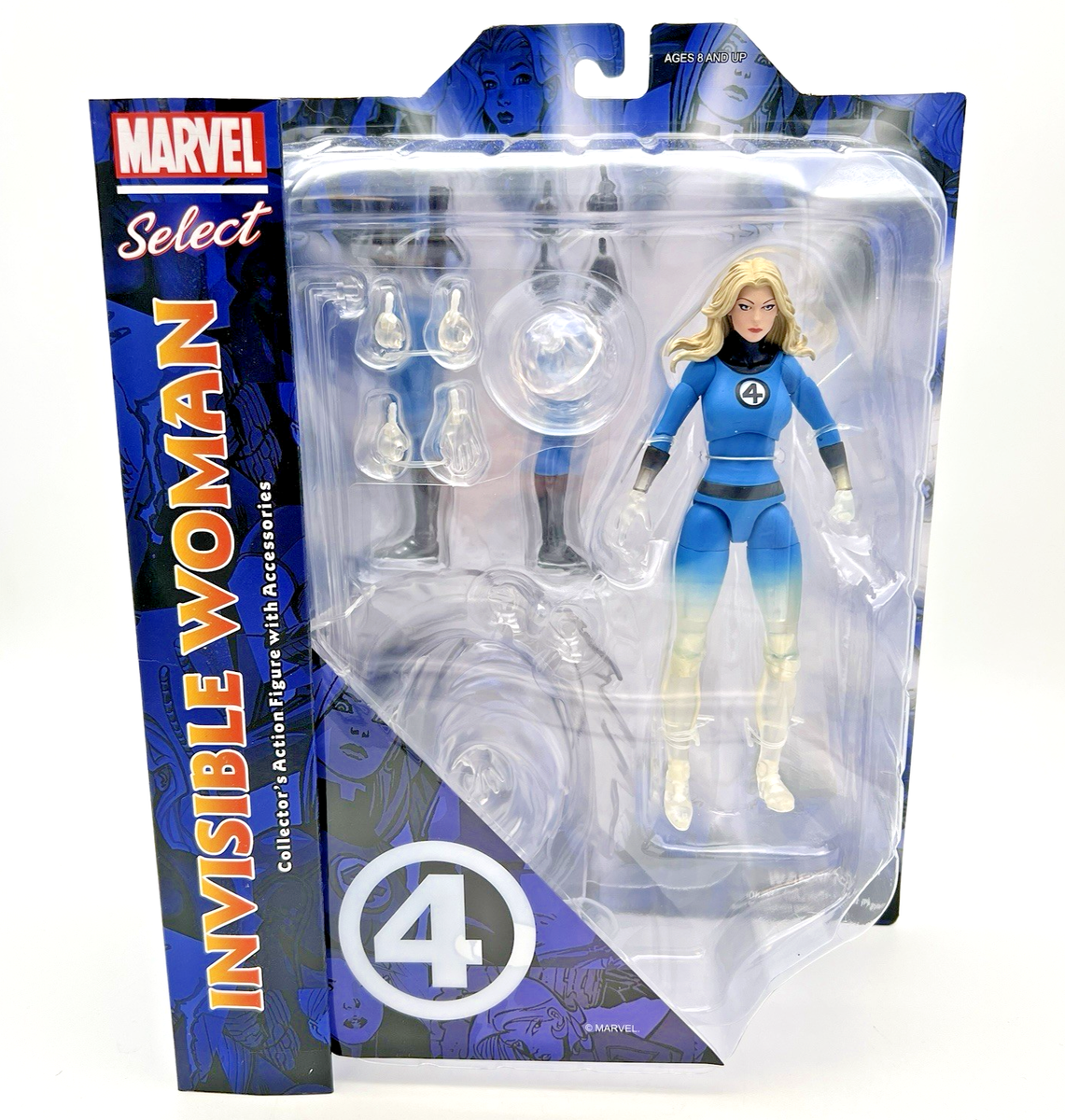 Diamond Select Marvel Comics Fantastic Four INVISIBLE WOMAN Action