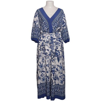 Bloomchic, Maxikleid, Größe: 52/54, Blau/Weiß/Mehrfarbig, Polyester, Blumen #Eq2