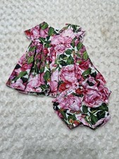 Dolce Gabbana Baby Girl  Floral Rose Dress 3/6 Months 