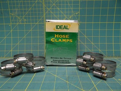 (Qty: 10) Ideal Tridon 57240 Worm Gear Hose Clamps 12mm Width 26-50mm Dia SS