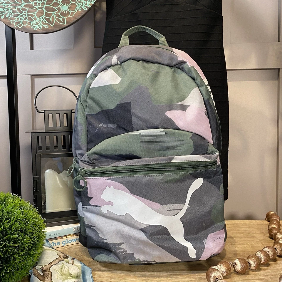 Mochila Puma púrpura/negro/gris camuflaje 18,5 pulgadas Foto 2 de 4