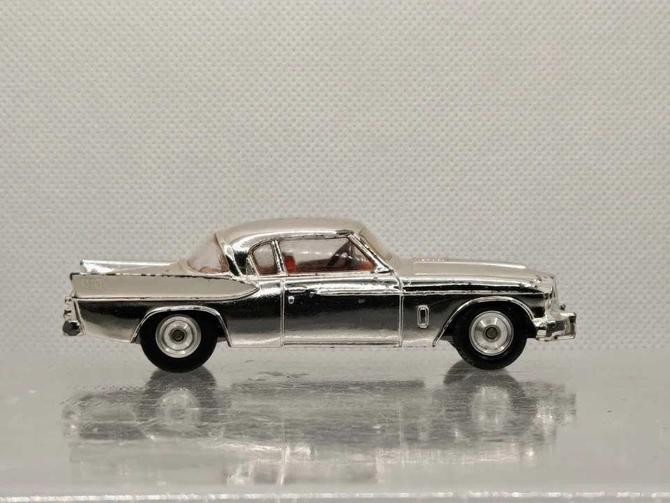 Old Corgi Toys Ref. 211S Studebaker Golden Hawk Chrome Original 1/49 - Image 3 of 4