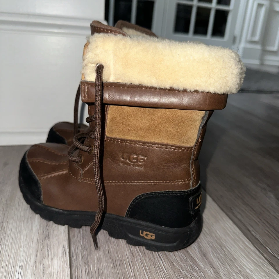 UGG Butte II CWR Boots Toddler Boy Size 13 Brown Winter Waterproof 1098890K - Image 3 of 4