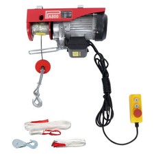 Mini polipasto eléctrico 1760 libras 14 ft/4,2 m grúa cabrestante con cable control remoto 1350 W