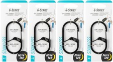 Nite Ize G-Series Dual Chamber Carabiner 4 - Black 4-Pack 
