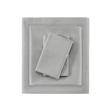 Madison Park 600 Thread Count King Bed Sheets, Casual 100 Cotton Bed Sheet, Lig