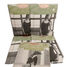 Capezio Adult Ballet Pink Sun  145 Hold  Stretch Footed Tights L FIVE Pairs