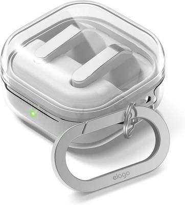 Samsung Galaxy Buds 4 Pro Case & Galaxy Buds 4 Case, Clear with Carabiner