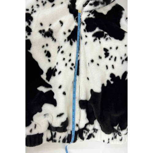 Motel Rocks Emerson Jacket in Cow Hide Black & White Size XS NWT - 第 10/10 張圖片