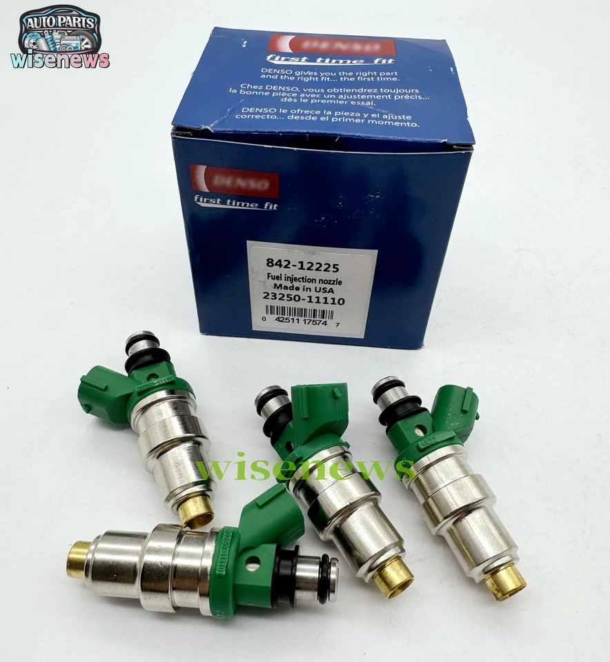 4x Inyectores de combustible para Toyota Paseo Tercel 1,5 L I4 1998 1997 1996 1995 23250-11110 Foto 2 de 4