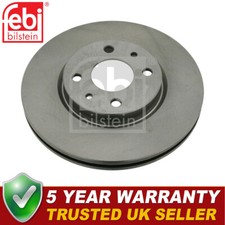 Image of Febi Front Brake Discs Fits Panda Doblo Fiorino Stilo 500 Bravo Qubo MiTo