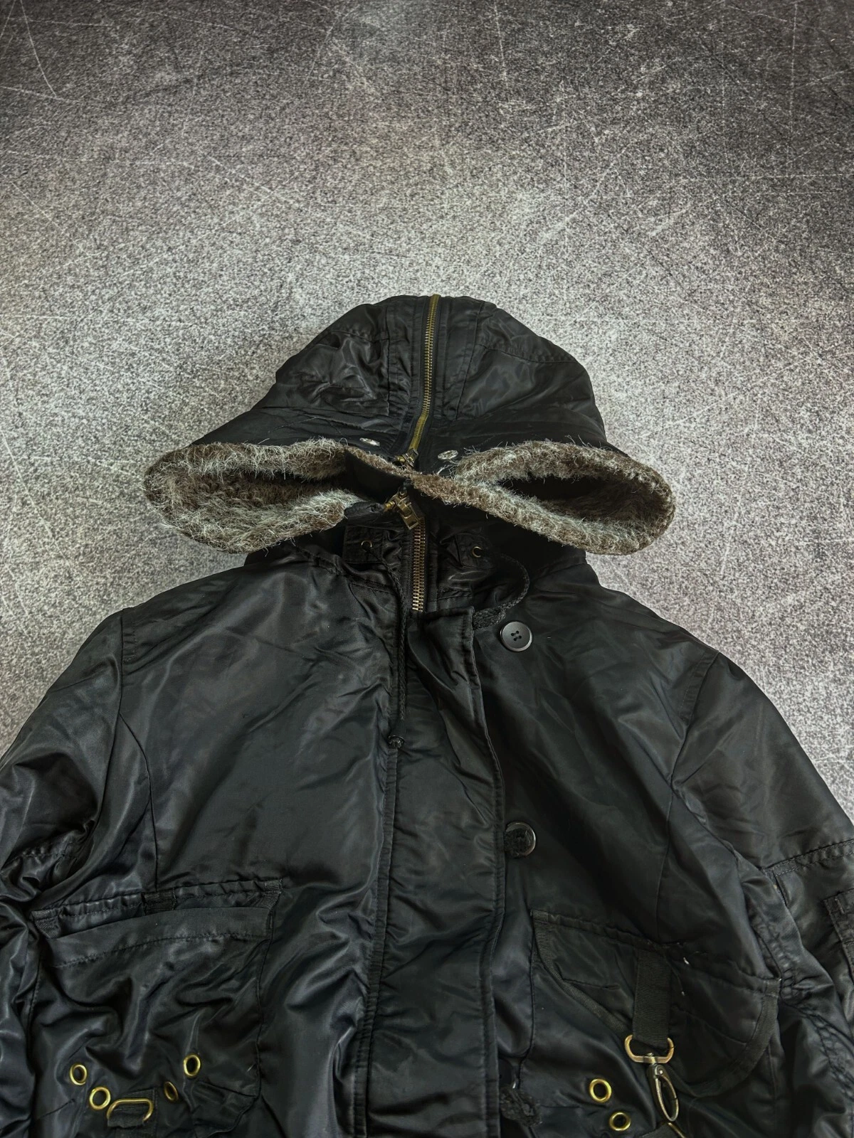 Felpa vintage streetwear Balenciaga Kapital stile giapponese zip cappuccio anni 90 Y2K