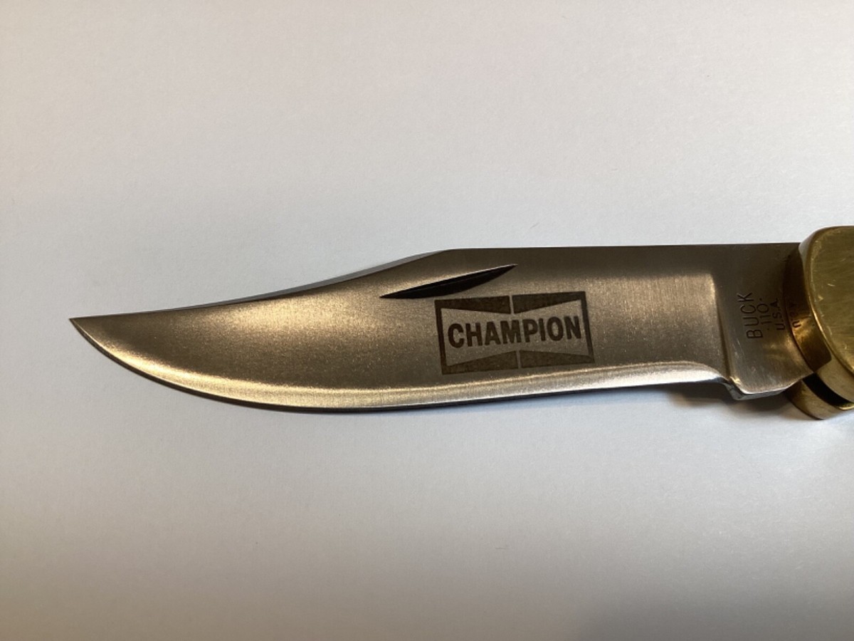 Vintage1974-1980 (RARE) Buck 110 Champion Logo | eBay