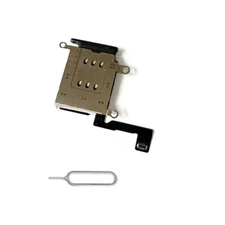 OEM Dual Sim Card Tray For iPhone 12 Pro Max Holder Slot Module Flex +Sim Reader