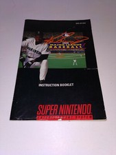 Ken Griffey Jr Major League Baseball SNES Super Nintendo Instruction Manual Only