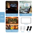 100 inch Portable Foldable Projector Screen 16:9 HD Outdoor Home Cinema Theater — photo 7