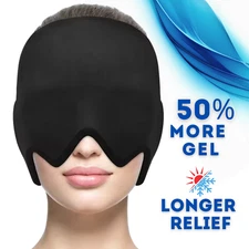 Migraine Sinus Relief Cap - Headache Tension Relief Cap Ice Face Mask - Ice Pack