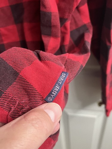 Disney Parks Spirit Jersey Shirt O Canada Plaid Mickey Mouse Epcot Size Large - Picture 5 of 8