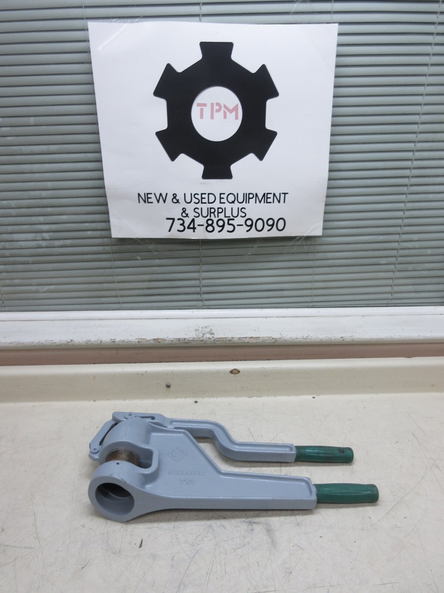 Greenlee 713 2-5/8 Diameter Hole 20 Gauge Plumber Stud Punch Used