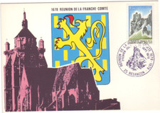 Franche - Comté 1678 annexation to France ETS FDC 1978 Besancon history