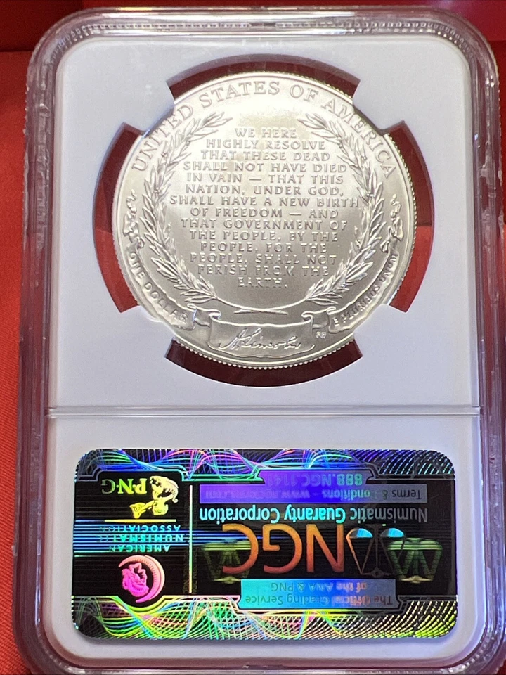 2009-P Abraham Lincoln Silver Dollar NGC MS70 Certified Coin Philadelphia - Image 2 of 2