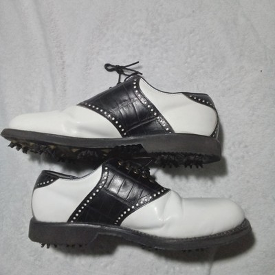 Footjoy Classics Dry Premiere Mens Golf Shoes 50610 WH/BLK  display picture 3
