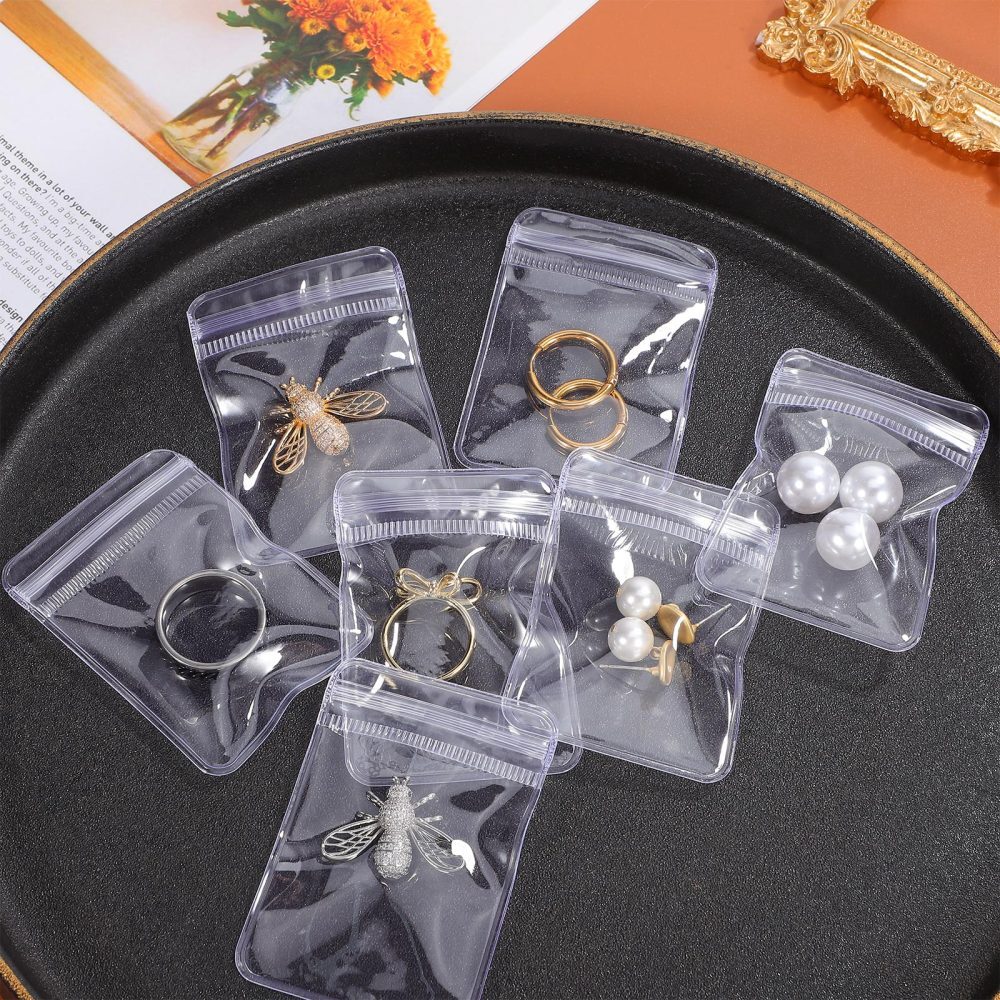 800 pcs Jewelry Bags Clear Packing Bags Lock Seal Zip Bags Party Treats Bags eBay