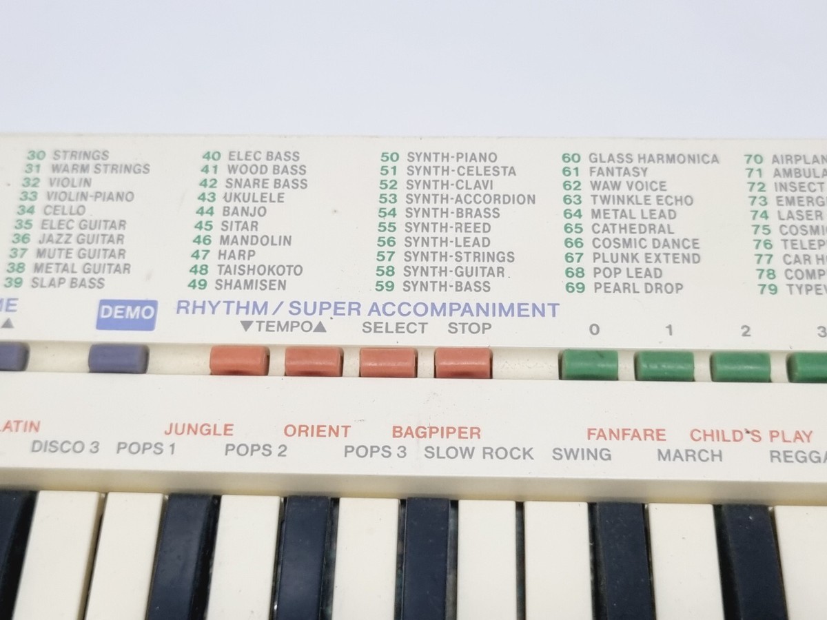 RARE Vintage SA-1 CASIO 100 Sound Tone Bank Keyboard