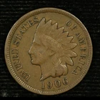 Indian Head Cent. 1906  Fine. Lot # JRRC-1021