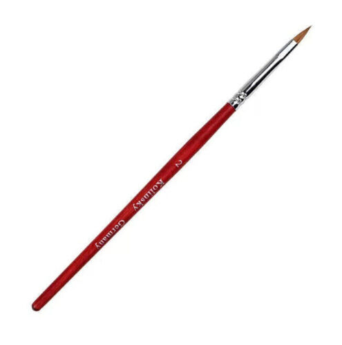 Acryl Pinsel Katzenzunge Gr 2-16 Nail Art Nageldesign 100% Kolinsky Echthaar - Bild 11 von 12