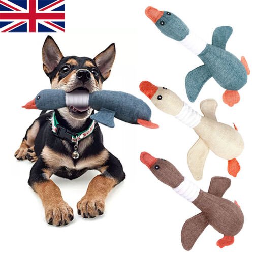 Pet Dog Toys For Aggressive Chewers Indestructible Large Breed And Squeaky Geese - Afbeelding 1 van 17