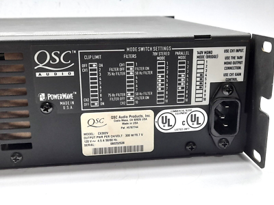Yahoo!オークション C-1107 CX302V QSC パワーアンプ DIRECT 70V