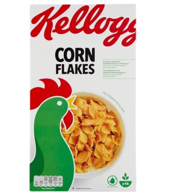 Kellogg's Corn Flakes Knusprige goldene und leckere ohne Palmöl 500g