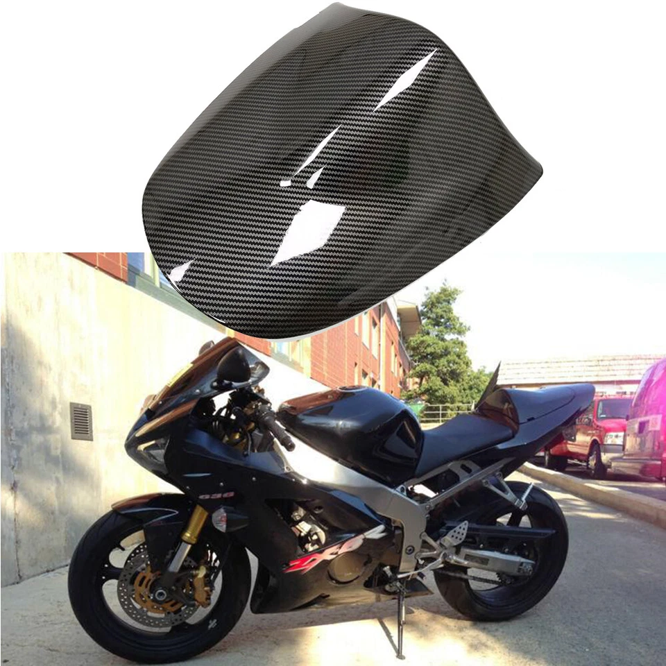 Carbon Effect Rear Seat Cover Back Cowl For Kawasaki Ninja ZX6R 2003 2004 03 04 Foto 4 de 4