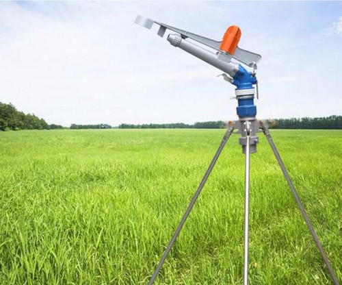Pistola irrigatore a percussione regolabile 360° in lega 1" irrigazione acqua prato pistola a spruzzo nuova - Foto 2 di 5