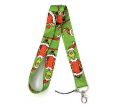 NEW GRINCH THAT STOLE CHRISTMAS KEYCHAIN LANYARD GREEN