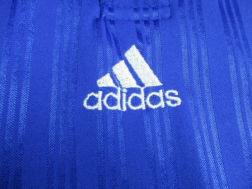 VINTAGE Soccer Shirt Adult Large L Blue Polo Adidas Futbol Mens 80s 90s USA made - Picture 8 of 12
