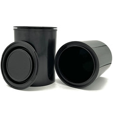 BLYSK Black Quart Size Plastic Paint Cans with lids, Paint, Arts and Crafts, no