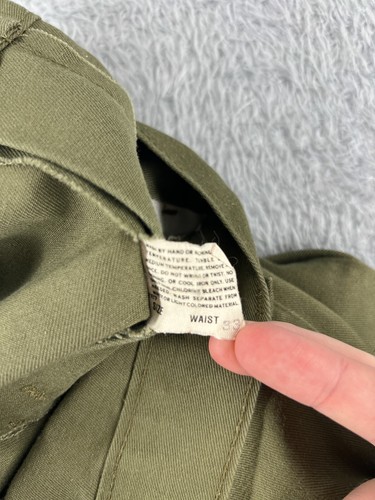 VINTAGE Boy Scouts Pants Adult 33 Green Official Uniform Cotton Twill 32x29 - Picture 6 of 15
