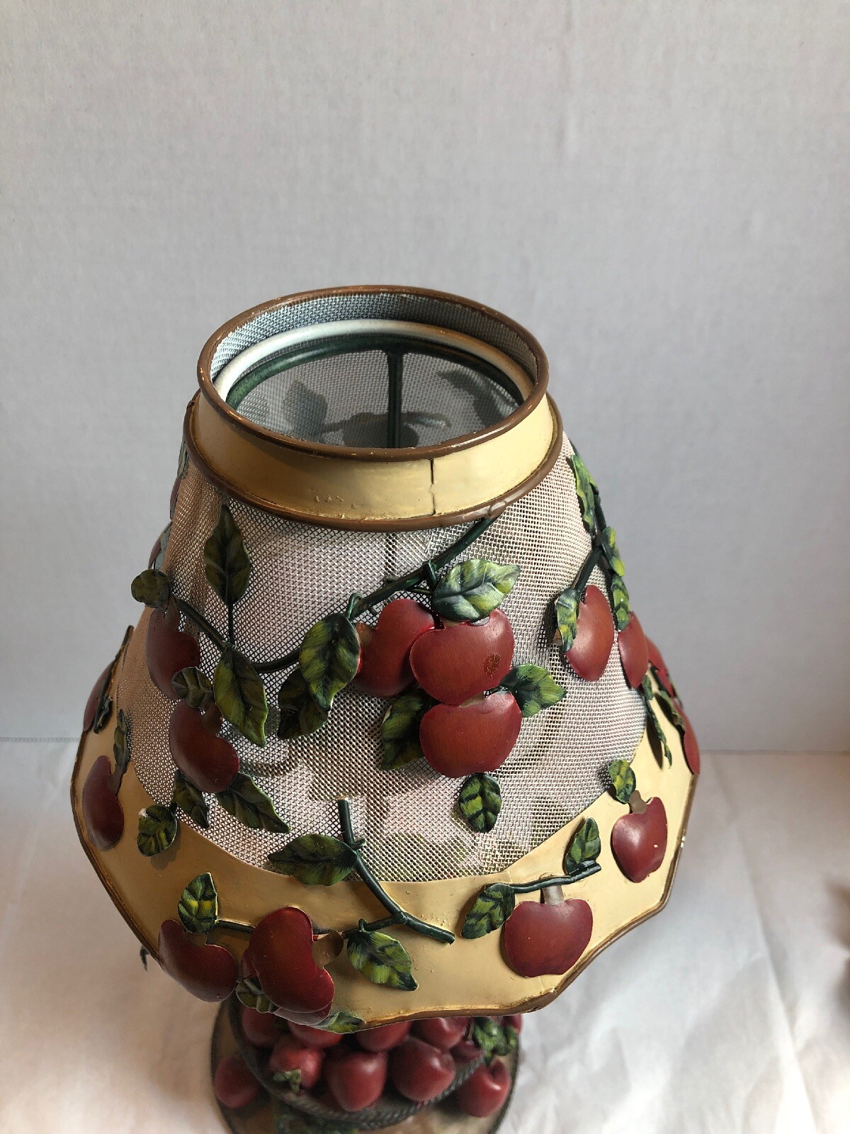 Home Interiors and Gifts Metal Apple Candle Lamp eBay