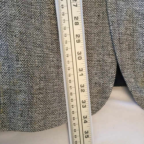 VINTAGE TAILORS ROW FINERY TWEED SPORT COAT BLAZER MENS 46L BEIGE MADE IN USA - Picture 12 of 24