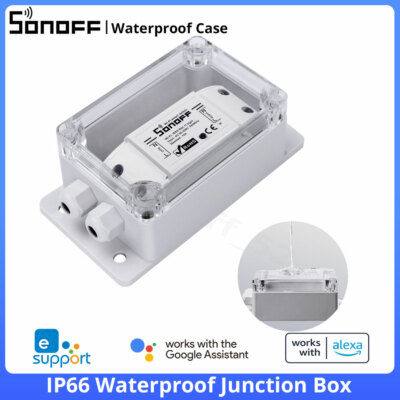SONOFF IP66 Waterproof Case Junction Box Smart Basic/Dual/Pow/RF Switch Module