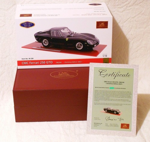 CMC FERRARI 250 GTO. M-259 BLACK!! 1/18 Christmas Edition ** Free shipping! ** - Picture 2 of 2