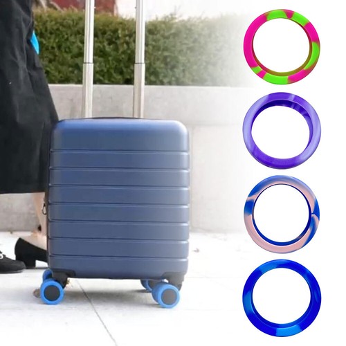 8x Luggage Wheel Covers Suitcase Wheel Protector Silicone Luggage Wheel Covers - Picture 6 of 34