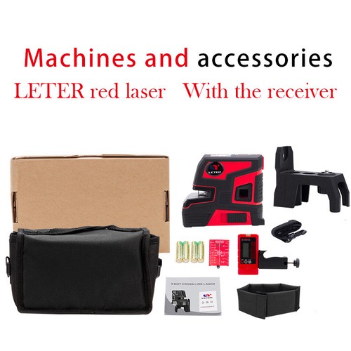 New leter Automatic Self Leveling 2 Line 5 Point 1V1H Green Laser Level LT-303G - Picture 10 of 19