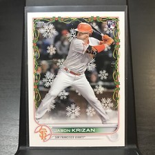2022 Topps Holiday Baseball RC #HW29 Jason Krizan (San Francisco Giants)