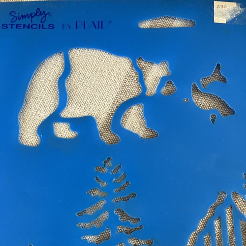 Simply Stencils By Plaid 28567 Bear Creek Cabin Stencil Crafting - Picture 2 of 5