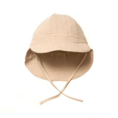 Huttelihut Baby Sonnenhut SAFARI Musselin Hut Camel 6 Monate-2 Jahren