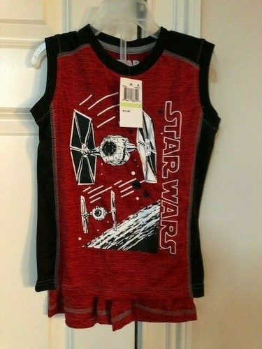 Toddler/Little Boys Star Wars Active Tank Top and Shorts Set, 2 Piece, Size 4 - Picture 2 of 5
