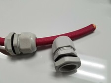 2 Gray cord grip 1/0 Grommet Firewall Bushing Car Audio Power Wire 1" Hole